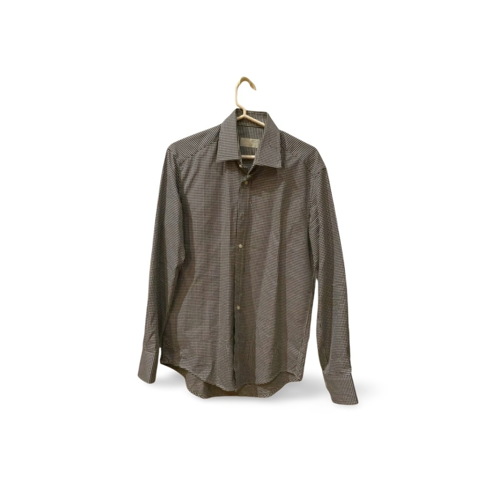 Bruce Field Slim Fit Button Down Shirt - Made in France - Large